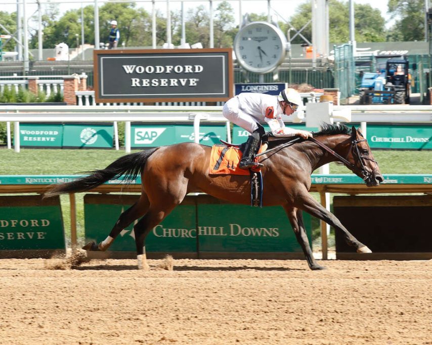 Another angle of Curlin's Gesture winning at Churchill Downs