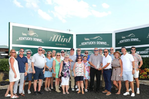 Happy winning connections of Irish Aces
